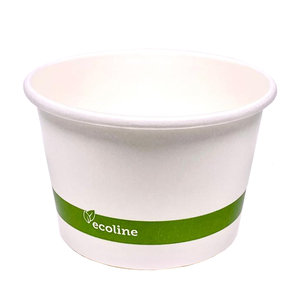 Vaso de Cartón para Helado Blanco 240ml - Caja Completa 1000 unidades