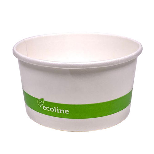 Verre en Carton Pour la Crème Glacée Blanc 360ml - Paquet 50 unités