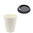 Verre en Carton 192ml (6/7Oz) Blanc avec Couvercle Noir “To Go” - Paquet 50 unités