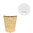 Paper Cups 240ml (8Oz) Kraft w/ White Lid “To Go” - Box of 1000 units