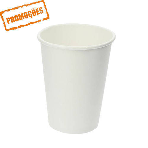 Copo de Cartão 350ml (12Oz) Branco – Manga 50 unidades