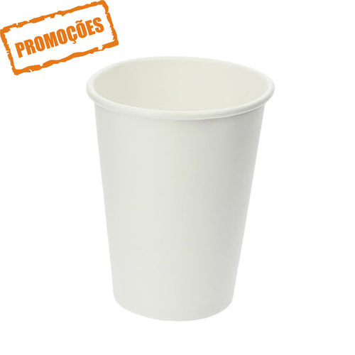 Vaso de Cartón 480ml (16Oz) Blanco – Paquete 50 unidades