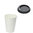 Paper Cups 480ml (16Oz) White w/ Black Lid “To Go” – Pack 50 units