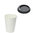 Verre en Carton 480ml (16Oz) Blanc avec Couvercle Noir “To Go” – Boîte Complète 1000 unités