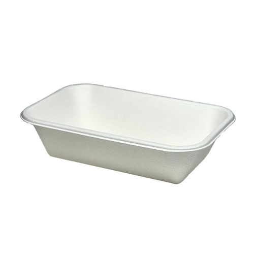 Bio Rectangular Salad Bowl 960ml with lid - Complete box 500 units