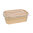 750ml Kraft Rectangular Cardboard Box with PP Lid - Complete Box 150 units