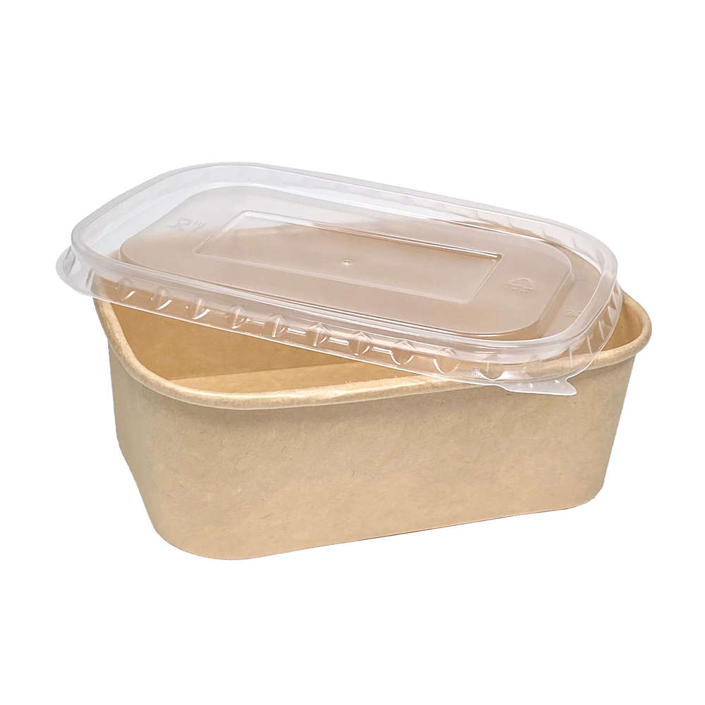 25 Bols Jetables En Papier Kraft 500 Ml Avec Couvercle - Résistants à L'eau Et à L'huile, Micro-ondables, Pour Salades, Soupes, Snacks - 6
