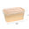 Caja de Cartón Rectangular Kraft 1000ml con Tapa PP - Caja Completa 150 unidades