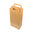 Kraft paper bag with handle for bottles 18x37+9cm