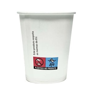Copo de Cartão Branco 7oz 210ml - Marcação UE - Manga 50 unidades