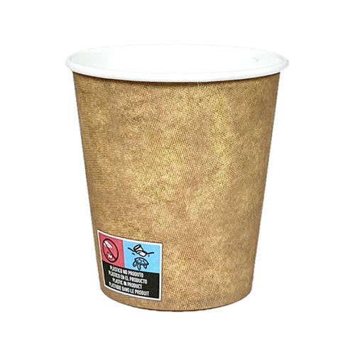 Copo de Cartão Kraft 7oz 210ml - Marcação UE -  Caixa completa 2000 unidades