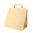 Flat handle kraft paper bag 28x17x29