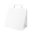 Flat handle white paper bag 28x17x29- Pack of 50 units