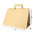Flat handle kraft paper bag 32x21x24