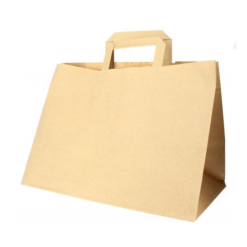 Saco de papel kraft asa plana 32x21x24 - Pacote 50 unidades
