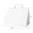 White paper bag flat handle 32x17x34- Pack of 50 units