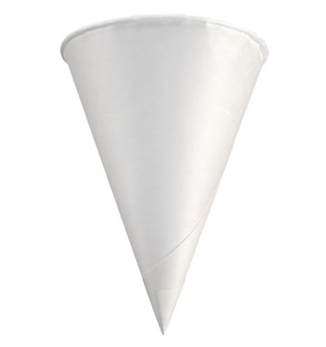 Cone de Papel 120 ml (4oz) Branco - Pacote 100 unidades
