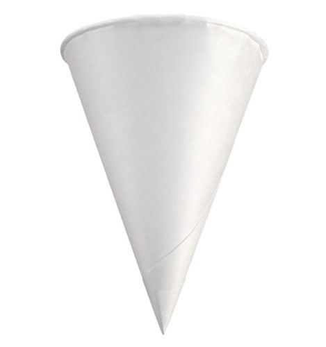 Cono de papel 120 ml (4oz) Blanco - Paquete de 100 unidades