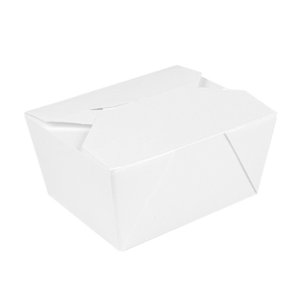 Caja Take Away Blanca 625ml Sin Plástico