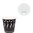 Vaso Cartón Impreso Negro 120ml (4Oz) - Caja Completa 1000 unidades