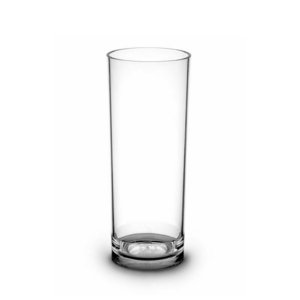 Vaso tipo tubo 330ml irrompible RB (PC) Transparente - Caja 12 Unidades