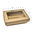 Kraft Tray 180x130x50 With Lid - Pack 25 Units