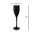 Copo Flute / Champagne 150ml Inquebrável (PC) Preto - Caixa 6 Unidades