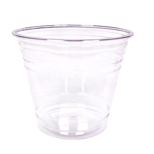 Gobelet Plastique RPET 280ml Avec Couvercle Plat Fermé - Boîte 800 Unités