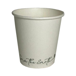 Vaso Cartón Blanco 90ml (3OZ) "Save the Earth" - Caja Completa 1000 Unidades