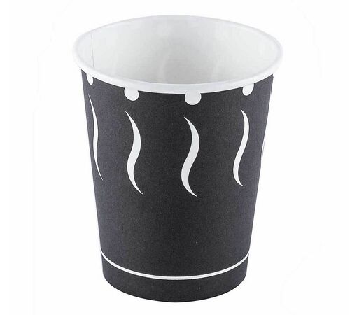 Black Printed Eco Card Cup 360ml (12Oz)